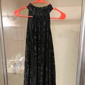 Black Velvet Halter Dress